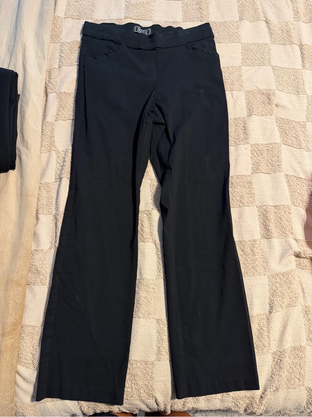 Black Women's Bootcut Knit Trousers by Unknown Brand